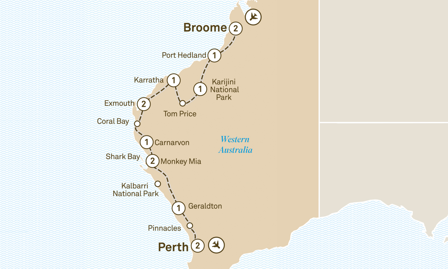 Scenic 14-day Broome to Perth tour